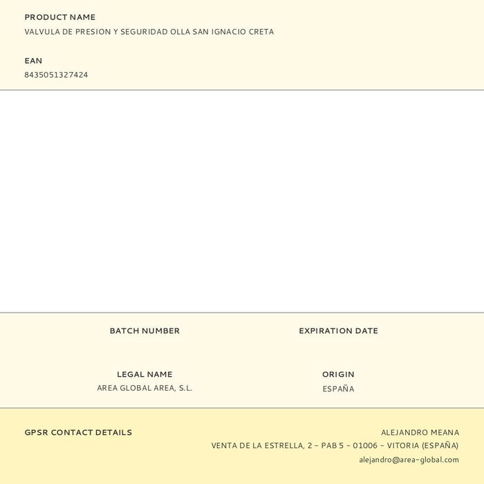 Bergner Soupape de sécurité pour autocuiseur San Ignacio Creta Bakélite Bergner Soupape de sécurité pour autocuiseur San Ignacio Creta Bakélite