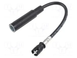 PER.PIC. Câble coaxial DIN socle vers RAKU II femelle, 0,15m