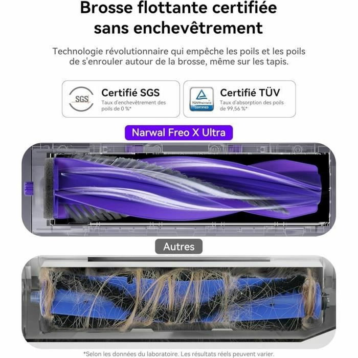 Narwal Freo X Ultra Aspirateur Robot Laveur avec Station d'accueil Tout-en-Un