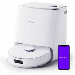 Narwal Freo X Ultra Robot Aspirateur Laveur avec Station d'accueil Tout-en-Un, Blanc