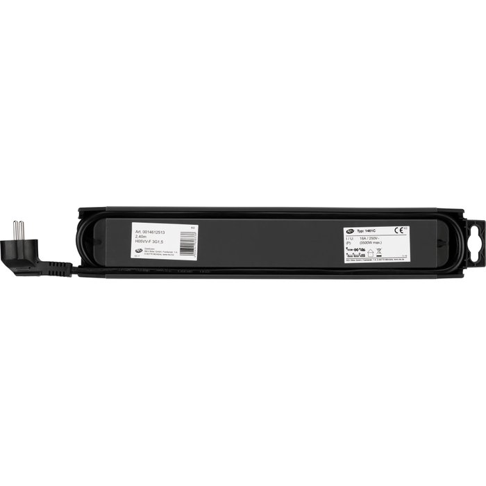 Rev Multiprise Supraline 6 prises avec interrupteur Anthracite 2,4 m Rev Multiprise Supraline 6 prises avec interrupteur Anthracite 2,4 m