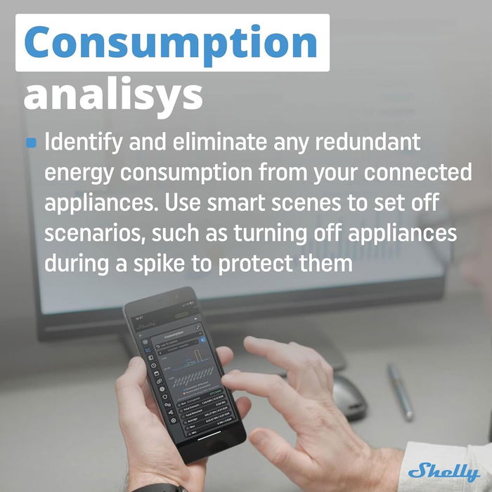 Prise Intelligente Shelly MINI 1PM GEN3 Bluetooth Wi-Fi Bluetooth 4.2