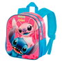 KARACTERMANIA Sac à dos enfant Disney Stitch 3D, 31 cm, compartiment principal à fermeture éclair, 2 poches latérales en mesh