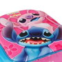 KARACTERMANIA Sac à dos enfant Disney Stitch 3D, 31 cm, compartiment principal à fermeture éclair, 2 poches latérales en mesh