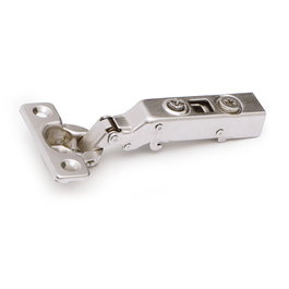 HERRAJES ALK Charnière PUMA ø26 CLIP CAM Coude Droit, Ouverture 110º, Amortie, Nickel