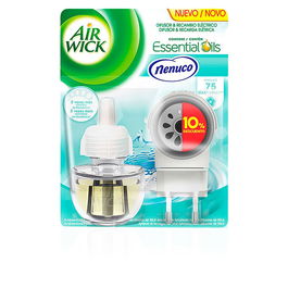 Air-Wick Désodorisant Électrique Rechargeable Nenuco - 19 ml - 3 Intensités de Parfum - Diffusion Jusqu'à 45 Jours