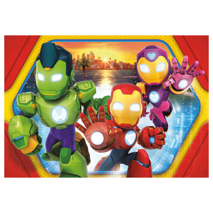 Clementoni Puzzle Maxi Iron Man et ses incroyables amis 24 pièces