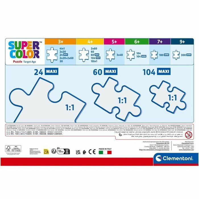 Clementoni Puzzle Maxi Iron Man et ses incroyables amis 24 pièces