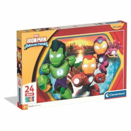 Clementoni Puzzle Maxi Iron Man et ses incroyables amis 24 pièces