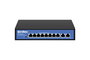 Ernitec Switch PoE Gigabit Intelligent Non-Géré à 10 Ports, 8 ports PoE+ RJ45, 2 ports Gigabit, 110W, normes IEEE 802.3/3u/3ab/3x, 5 ans garantie