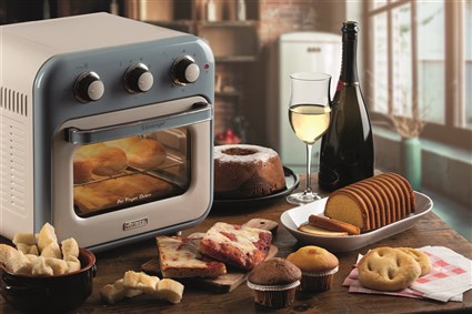 Ariete Vintage Air Fryer et Mini-Four Bleu 16L