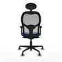 Piqueras y Crespo Chaise de Bureau Jorquera 2D036G1 Bleu