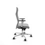 Piqueras Y Crespo Fauteuil Albacete Gris Clair, Mécanisme Synchrone, Base Aluminium
