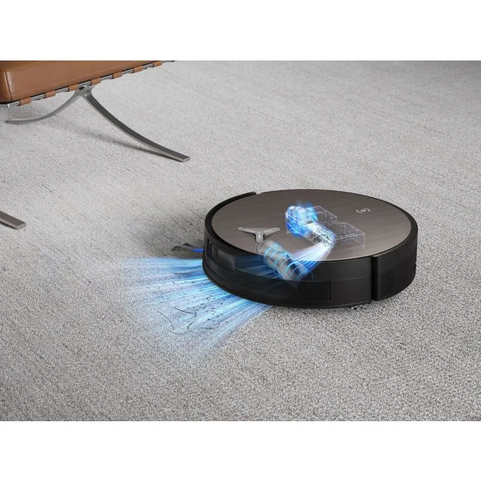 Ecovacs DEEBOT X11 OmniCyclone - Robot Aspirateur Laveur sans Sac 19500 Pa, Recharge Rapide PowerBoost, Navigation dToF et AIVI 3D, Idéal Animaux, Brosse Anti-Nœuds