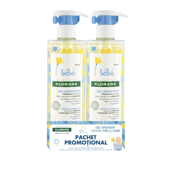 Klorane Gel douche Bébé Duo 2 x 500 ml