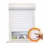 France Combi Volet Roulant Double Paroi PVC Blanc 140 x 120 cm Motorisé