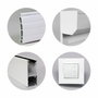 France Combi Volet Roulant Double Paroi PVC Blanc 140 x 120 cm Motorisé