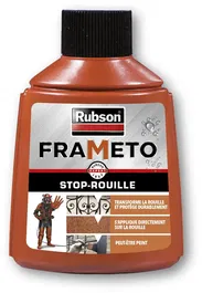 Rubson Frameto Anti-Rouille, Traitement Protecteur pour Métaux Ferreux, Formule Gris Aluminium, Prêt à Peindre, Bidon 90 ml
