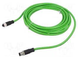 PHOENIX CONTACT Câble pour capteurs M12 mâle droit à M12 femelle droit, 4 broches, 5m