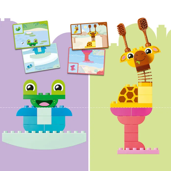 LEGO DUPLO 10472 Jeu de Construction d'Animaux - Jouet Éducatif et Montessori pour Enfants dès 3 Ans