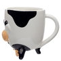PUCKATOR Tasse Vache 3D 500ml en Céramique - Non Lavable au Lave-Vaisselle et Micro-Ondes