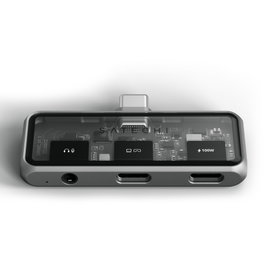 Satechi USB-C PD Mobile XR Hub & 3.5mm Audio - Gris Space Grey