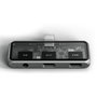 Satechi USB-C PD Mobile XR Hub & 3.5mm Audio - Gris Space Grey