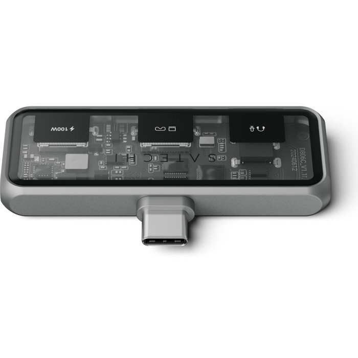 Satechi USB-C PD Mobile XR Hub & 3.5mm Audio - Gris Space Grey Satechi USB-C PD Mobile XR Hub & 3.5mm Audio - Gris Space Grey
