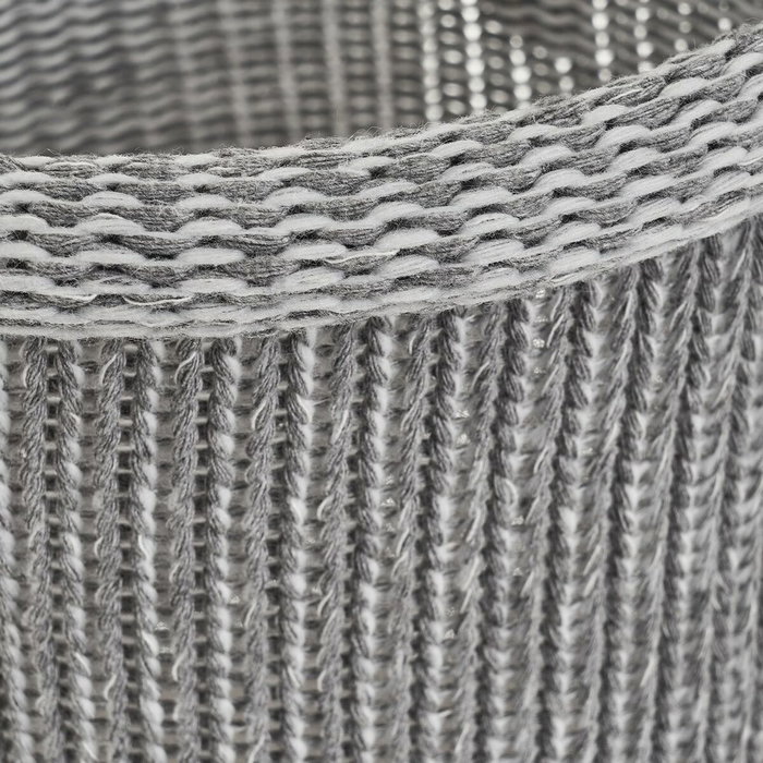 BigBuy Home Panier Multi-usages Blanc Gris Polyester (3 Unités)