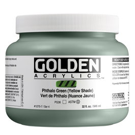Golden Peinture Acrylique Heavy Body Thalo Verde (Amarillo) 946 ml