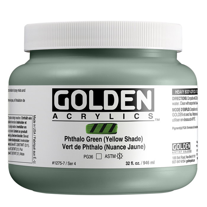 Golden Peinture Acrylique Heavy Body Thalo Verde (Amarillo) 946 ml Golden Peinture Acrylique Heavy Body Thalo Verde (Amarillo) 946 ml