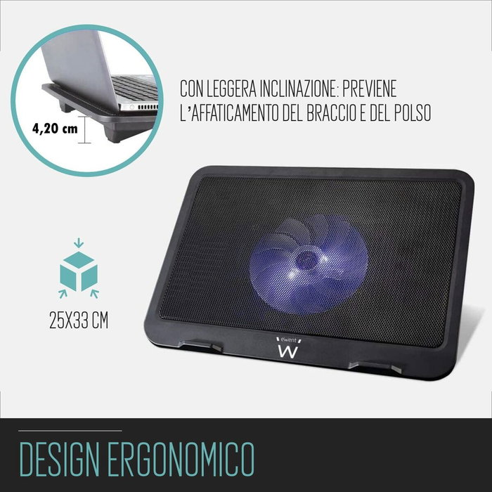 Support de refroidissement pour ordinateur portable Ewent EW1250
