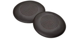 Poly Coussinets d'écouteurs en simili-cuir, Noir (2 pièces)