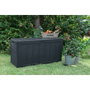 Boîte de rangement Keter 230415 Graphite 270 L Plastique
