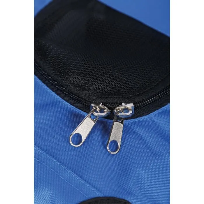 M Pets Sac de Transport pour Chien Chat REMIX 2 en 1 Bleu, Pliable Léger, 41 x 28 x 28 cm, avec Ceinture Baudrier et Tissu Résistant