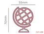 Misskuty Troquel fin ZAG globe terrestre 55x70mm