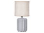 Giftdecor Lampe de Table Rayures Grises 13 x 19 x 27 cm (Set de 12)