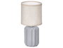 Giftdecor Lampe de Table Rayures Grises 13 x 19 x 27 cm (Set de 12)