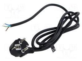 POS Câble d'alimentation H05VV-F 3x0,75mm² 1,8m CEE 7/7 mâle angulaire