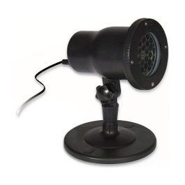 Projecteur LED effet tempête de neige IP44 noir