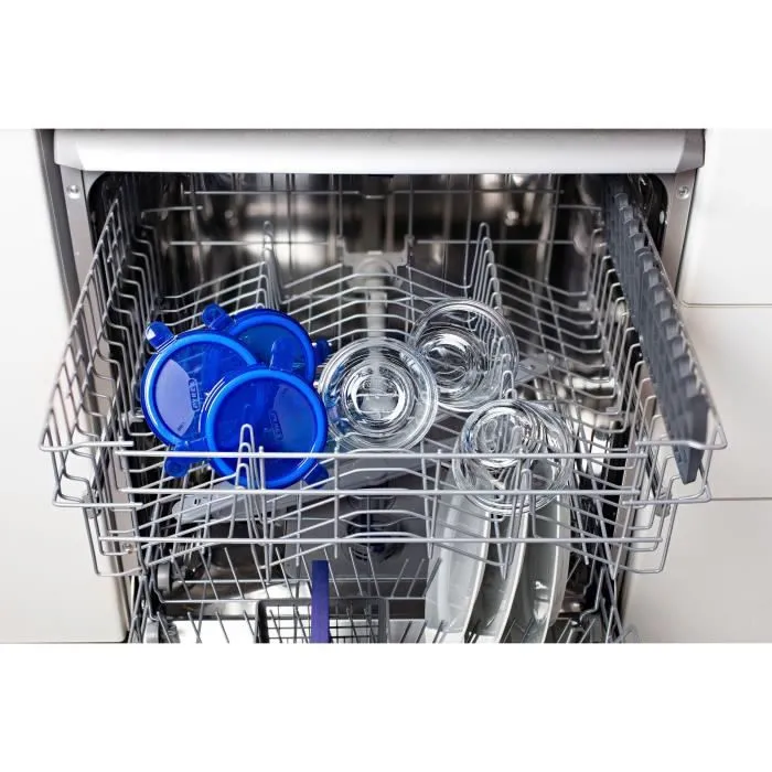 Pyrex Cook & Go - Lot de 5 mini bols en verre avec couvercle étanche 0,2 L - Résiste du congélateur au four (-40°C à +350°C) - Sans BPA