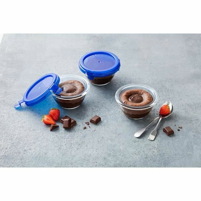 Pyrex Cook & Go Lot de 5 mini bols ronds en verre 0,2 L