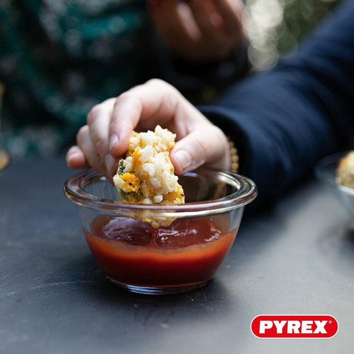 Pyrex Cook & Go Lot de 5 mini bols ronds en verre 0,2 L