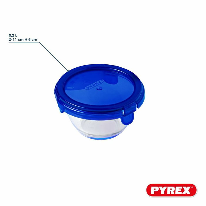Pyrex Cook & Go Lot de 5 mini bols ronds en verre 0,2 L