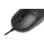 Bluestork Souris Filaire pour PC et Mac M-W-OFF20, Souris Optique Noire à 4 Boutons et Molette, Résolution Réglable 800-1200 DPI, Ambidextre, Format Poche