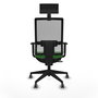 Piqueras y Crespo Chaise de Bureau Horna 1D066G1 Vert et Gris