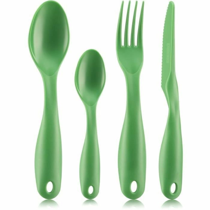 Bodum Bistro Lunch box compartimentée avec couverts - Vert Bodum Bistro Lunch box compartimentée avec couverts - Vert