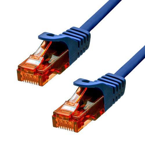 ProXtend Câble Ethernet CAT6 U/UTP Cuivre 24 AWG LSZH Bleu - 20 m - Connecteur plaqué or 50µ - PoE+ ProXtend Câble Ethernet CAT6 U/UTP Cuivre 24 AWG LSZH Bleu - 20 m - Connecteur plaqué or 50µ - PoE+