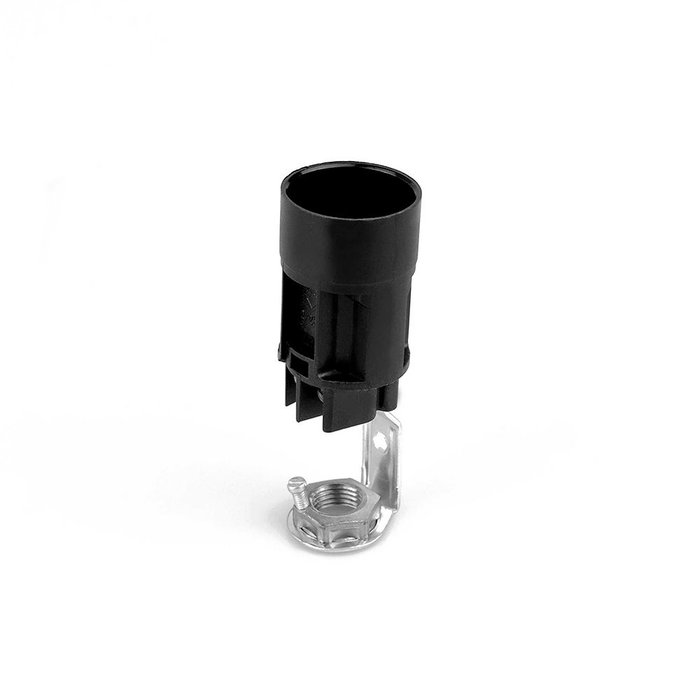 Arditi Porte-ampoule bougie E14 avec support noir Ø23,5 x 41,5 cm