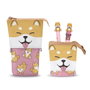 Karactermania Oh My Pop Shiba - Trousse, Stylo 10 Couleurs et Stylo Gel Effaçable, Multicolore